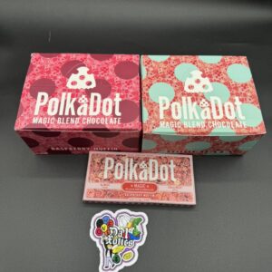 polkadot mushroom chocolate bar