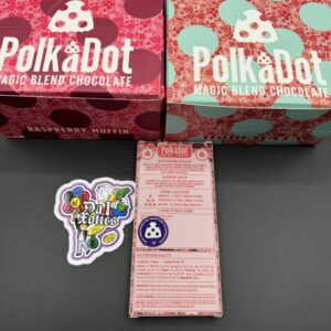 polka dot mushroom chocolate bar