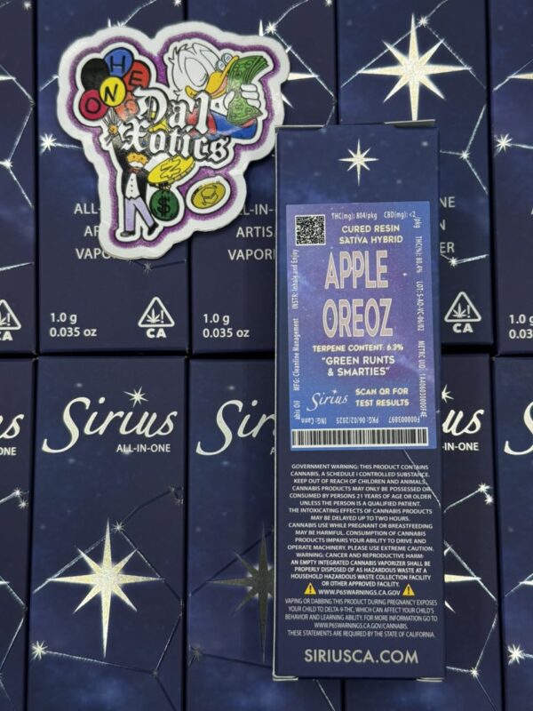 sirius disposable 1 gram