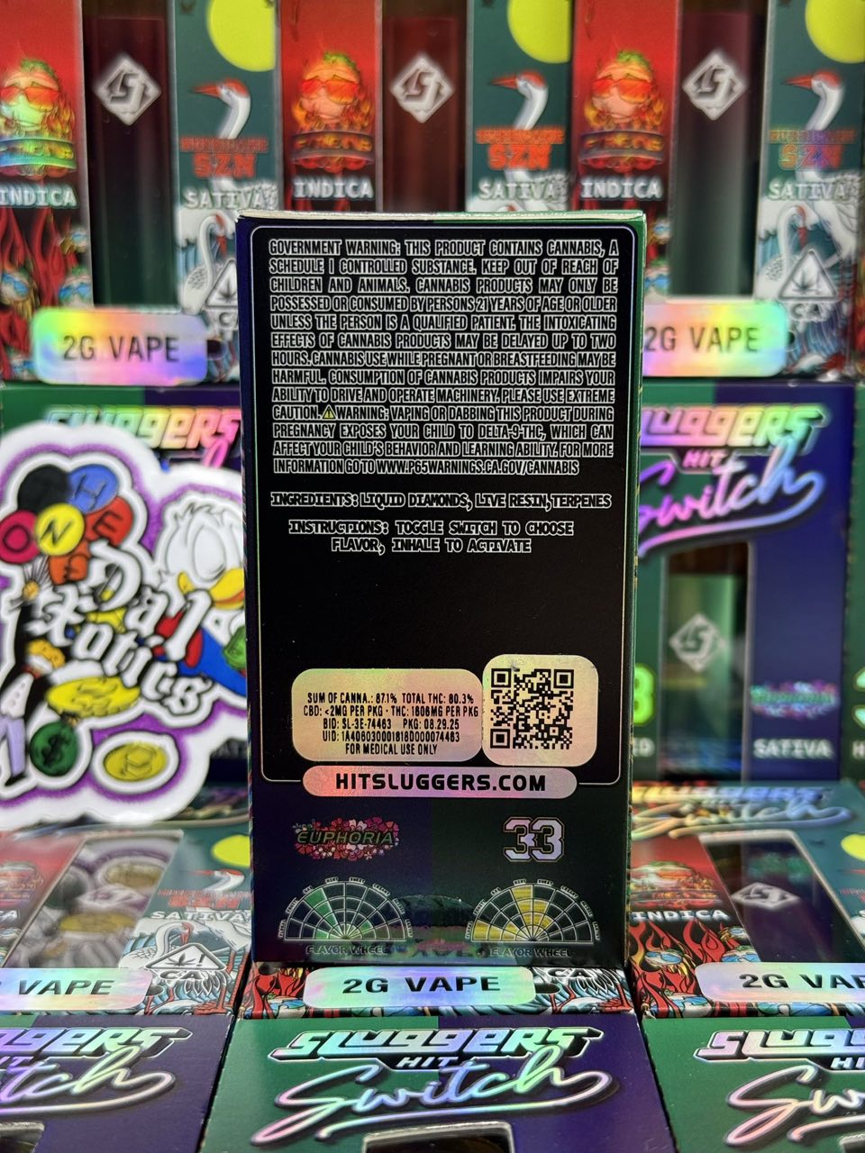 sluggers dual chamber disposable