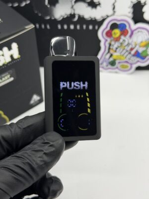 push disposable with screen