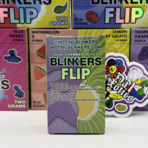 blinkers flip dual chamber disposable