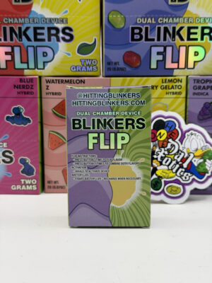 blinkers flip dual chamber disposable