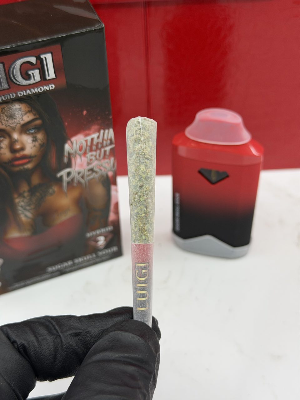 luigi v7 disposable + pre roll