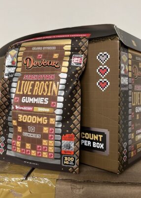 devour stack attack live rosin gummies