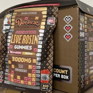 devour stack attack live rosin gummies