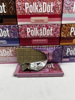 polka dot chocolate bar