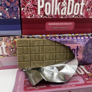 polkadot mushroom chocolate bar